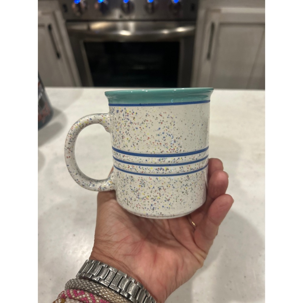 Salt Lake City Souvenir Coffee Mug Confetti Textured Ceramic BEAUTIFUL Colorful - Picture 5 of 9